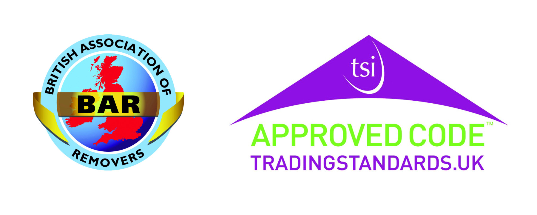BAR logo and Approved code trading standards logo